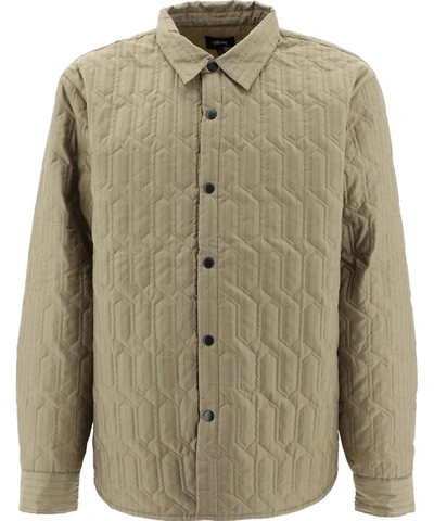 Stussy Stüssy Quilted Insulated Overshirt In Green