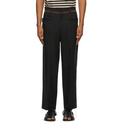 Bed J.w. Ford Black Cashmere Tapered Trousers