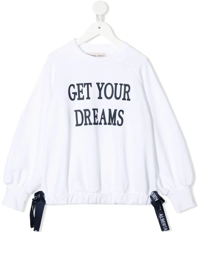 Alberta Ferretti Kids' Off-white Cotton Sweatshirt