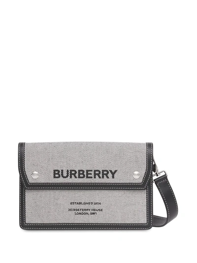 Burberry Horseferry 印花斜挎包 In Grey