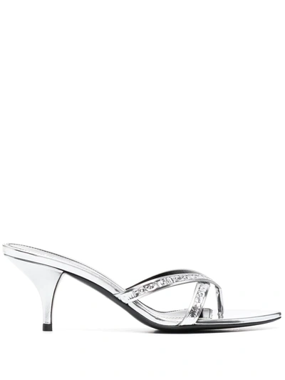Tom Ford Metallic Leather Mules