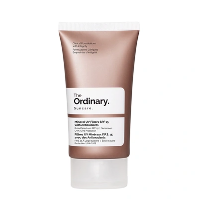 The Ordinary Mineral Uv Filters Spf 15 With Antioxidants (50ml) In White