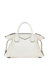 Givenchy Small Antigona Soft Satchel Bag In Calfskin In Ivory