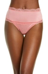 Calvin Klein Scallop Lace Trim High Waist Thong In Inspired