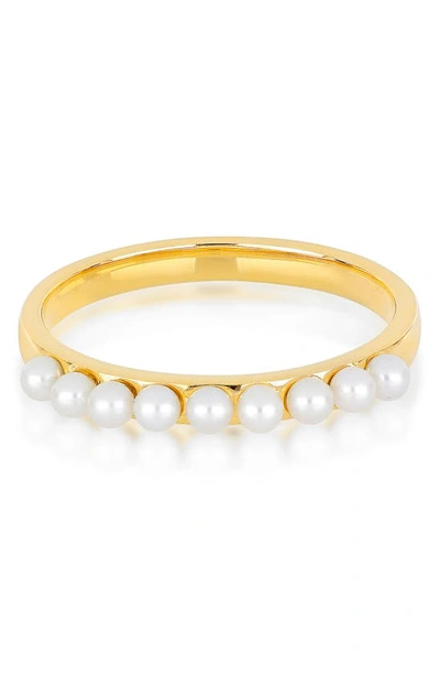 Ef Collection 14k Multi-pearl Stack Ring