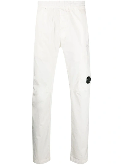 C.p. Company Twill Stretch Utility Cargo Pants In White