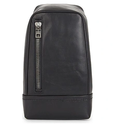 Bally Tanis Novo Leather Sling Bag In Black