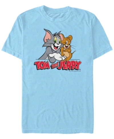 Fifth Sun Men's Tom Jerry Simple Buds Short Sleeve T-shirt In Light Blue