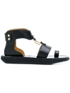 Isabel Marant Nindle Leather Sandals In Black