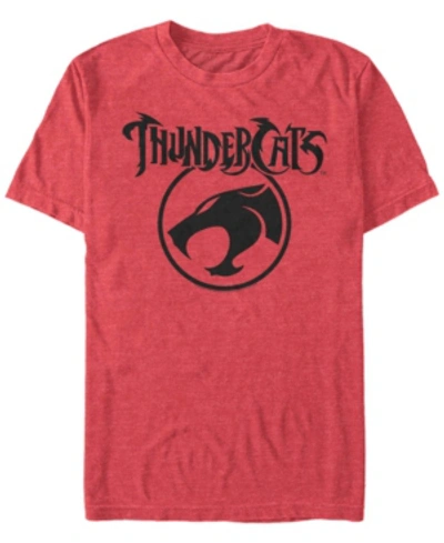 Fifth Sun Men's Thundercats Cat Icon Short Sleeve T-shirt In Red Heather