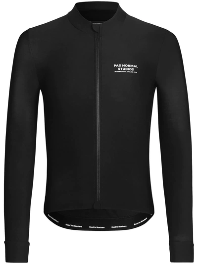 Pas Normal Studios Stow Away Zipped Cycling Jacket In Black
