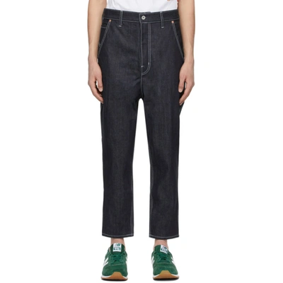 Junya Watanabe Mid-rise Straight-leg Jeans In Blue