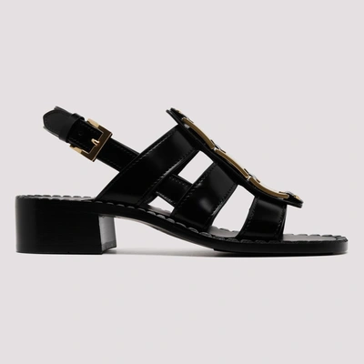 Prada Women's Black Leather Sandals
