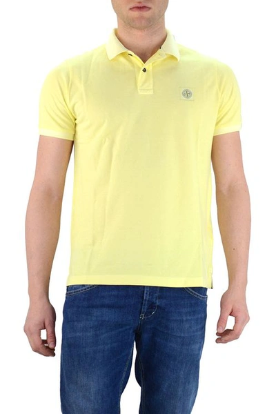 Stone Island Cotton Polo Shirt Yellow