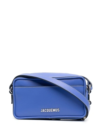 Jacquemus Le Baneto Leather Camera Cross-body Bag In Purple