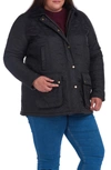 Barbour Beadnell Polarquilt Jacket In Black/ Black