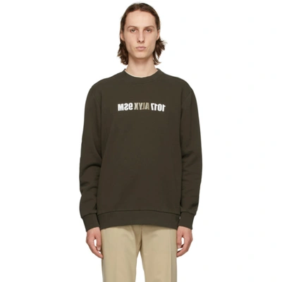 Alyx Brown Mirrored Logo Sweatshirt