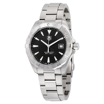 Tag Heuer Aquaracer Quartz Black Dial Mens Watch Way1110.ba0928 In Black,blue,silver Tone