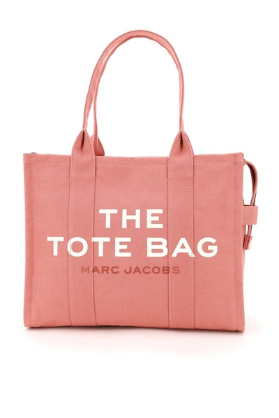 Marc Jacobs The Tote Cotton-canvas Tote Bag In Pink