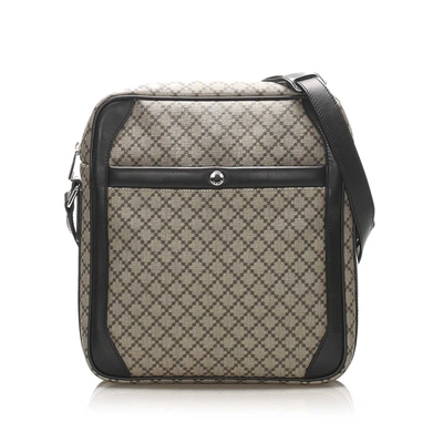 Gucci Diamante Crossbody Bag In Grey