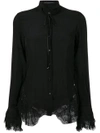 Ermanno Scervino Lace And Bow Blouse