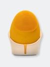 Zaq Mellow W-sonic Silicone Facial Cleansing Brush In Yellow