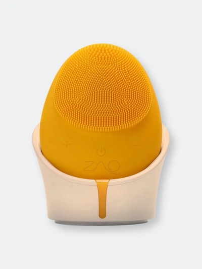 Zaq Mellow W-sonic Silicone Facial Cleansing Brush In Yellow