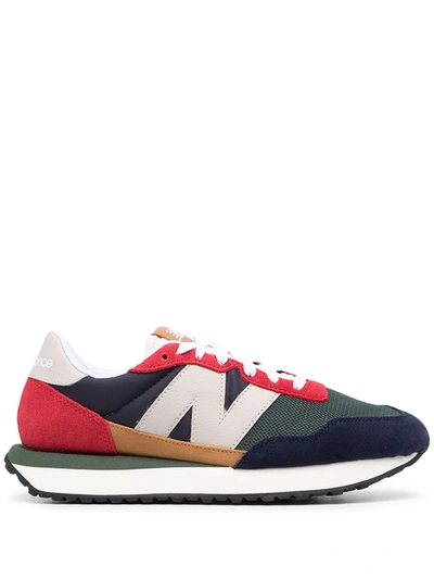 New Balance 237 Sneakers In Leather With Mesh Inserts In Multicolour