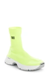 Balenciaga Speed 3.0 Sock Sneaker In Yellow White Grey