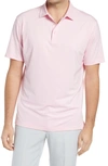 Peter Millar Solid Short Sleeve Performance Polo In Fuchsia