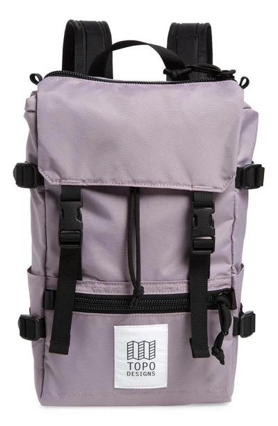 Topo Designs Mini Rover Backpack In Light Purple/ Light Purple