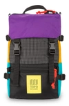 Topo Designs Mini Rover Backpack In Ripstop/ Black/ Purple