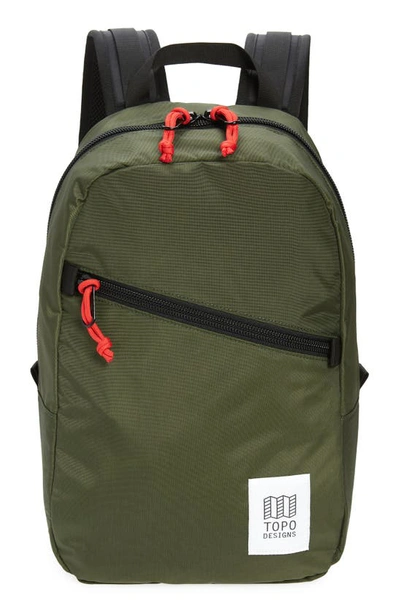 Topo Designs Light Backpack In Olive/ Olive