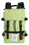 Topo Designs Mini Rover Backpack In Light Green/ Light Green