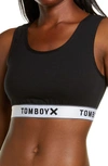 Tomboyx Essentials Soft Bra In Black/ Black