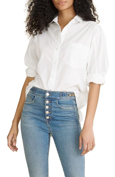 Veronica Beard Keiko Button-up Blouse In White