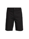 Paige Thompson Linen Blend Slim Fit Shorts In Black