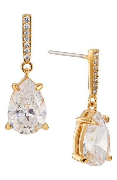 Nadri Colette Cubic Zirconia Drop Earrings In Gold