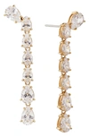 Nadri Colette Cubic Zirconia Cascade Earrings In Gold