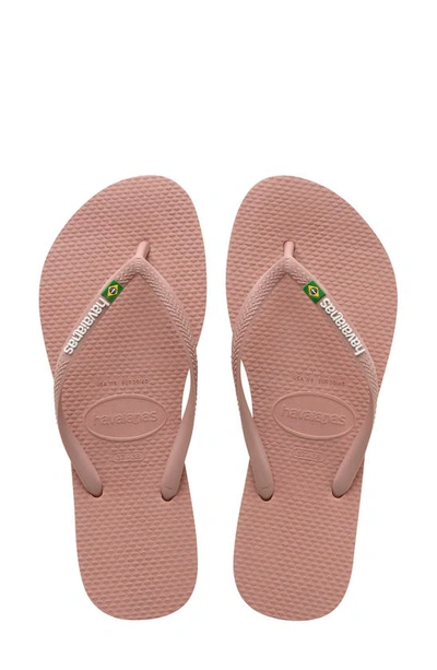 Havaianas Havianas Slim Brazil Flip Flop In Crocus Rose