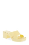 Jeffrey Campbell Bubblegum Platform Sandal In Yellow Shiny