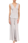 Everyday Ritual Julia Sleeveless Pajama Set In Mist Grey