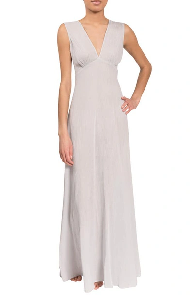 Everyday Ritual Amelia Sleeveless Empire Nightgown In Mist