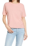 Madewell Softfade Cotton Raglan T-shirt In Sheer Pink