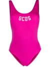 Gcds Beachwear In Rose-pink Polyamide In Fuchsia