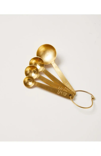 Farmhouse Pottery Stowe Measuring Spoons In Gold