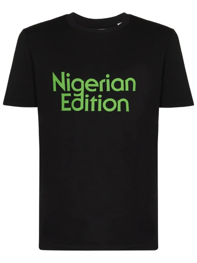 Ahluwalia Nigerian Edition Cotton T-shirt In Black