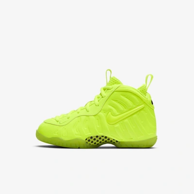Nike Little Posite Pro Little Kids' Shoe In Volt,volt,black,volt