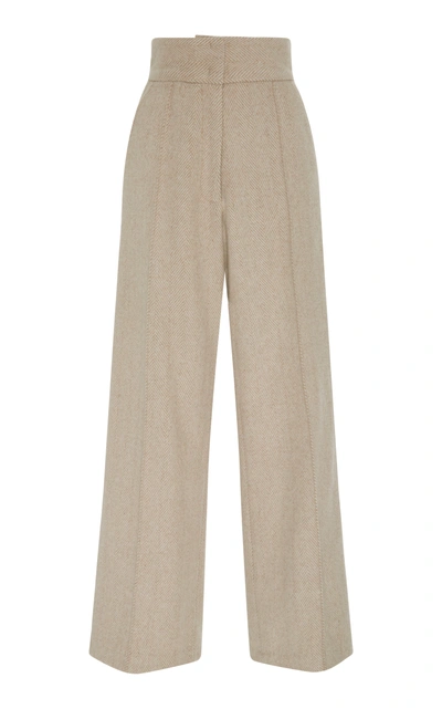 Rachel Comey Traverse Wool-blend Wide-leg Pants In Neutral