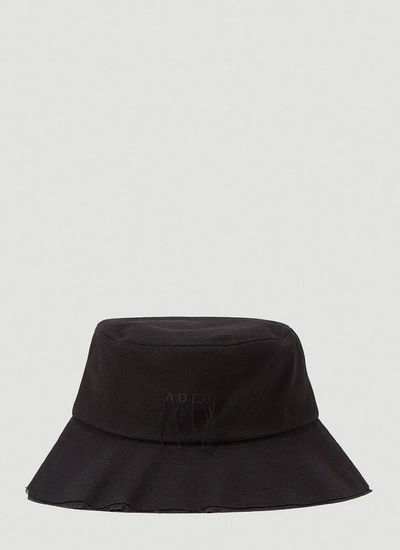 Ader Error Needle Logo Bucket Hat In Black